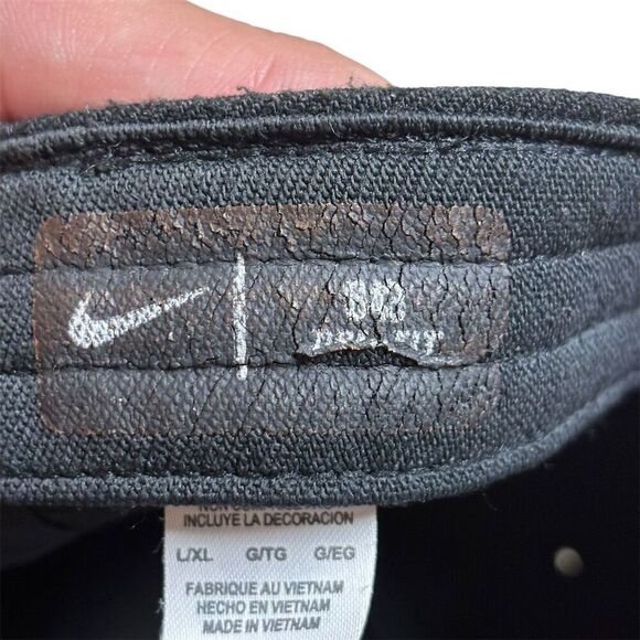 Nike Baylor Bears Fitted Cap Black L/XL Unisex Embroidered Logos - Picture 5 of 6